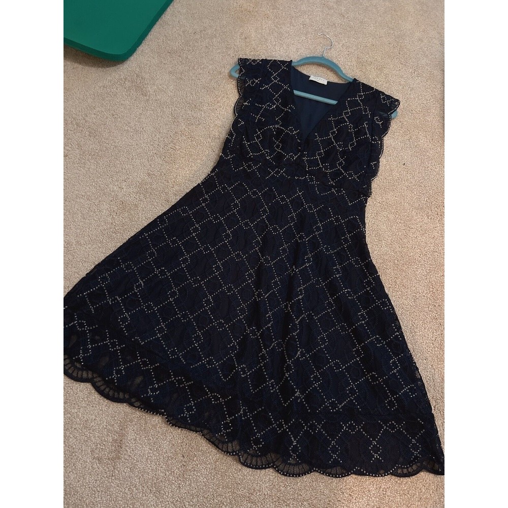 Sandro Jasione -Deep Blue Crystal Womens 40 / L NWT